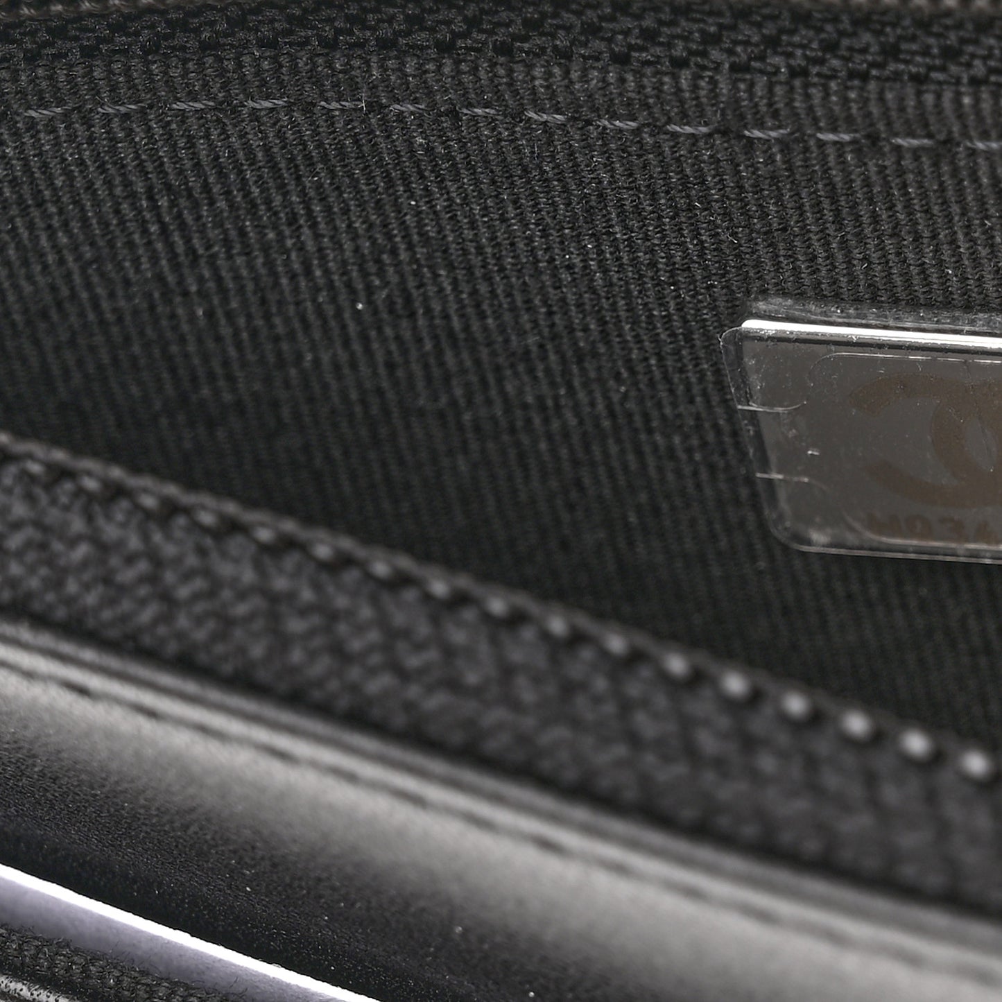 Lambskin Quilted Trendy CC Wallet On Chain WOC So Black