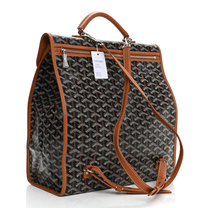Goyard Goyardine Saint Leger Soft Briefcase Backpack Black Gold 5 of 12