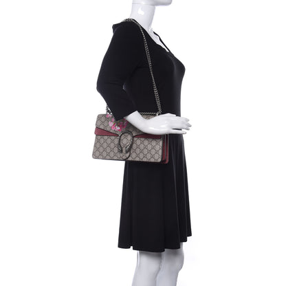 Gucci GG Supreme Monogram Blooms Small Dionysus Shoulder Bag Beige Multicolor Dry Rose 2 of 9