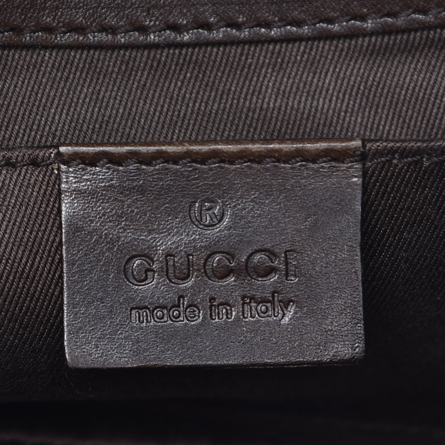 Monogram Studded Horsebit Clutch Dark Brown