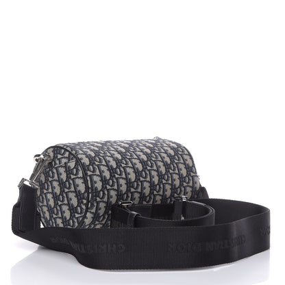Christian Dior Oblique Roller Messenger Bag Blue 3 of 8