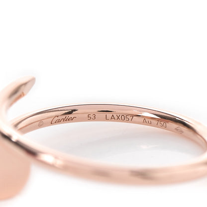 Cartier 18K Pink Gold Small Juste Un Clou Ring 53 6.25 4 of 5