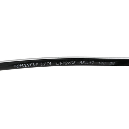 Chanel Acetate Round Sunglasses 5278 Black 5 of 8
