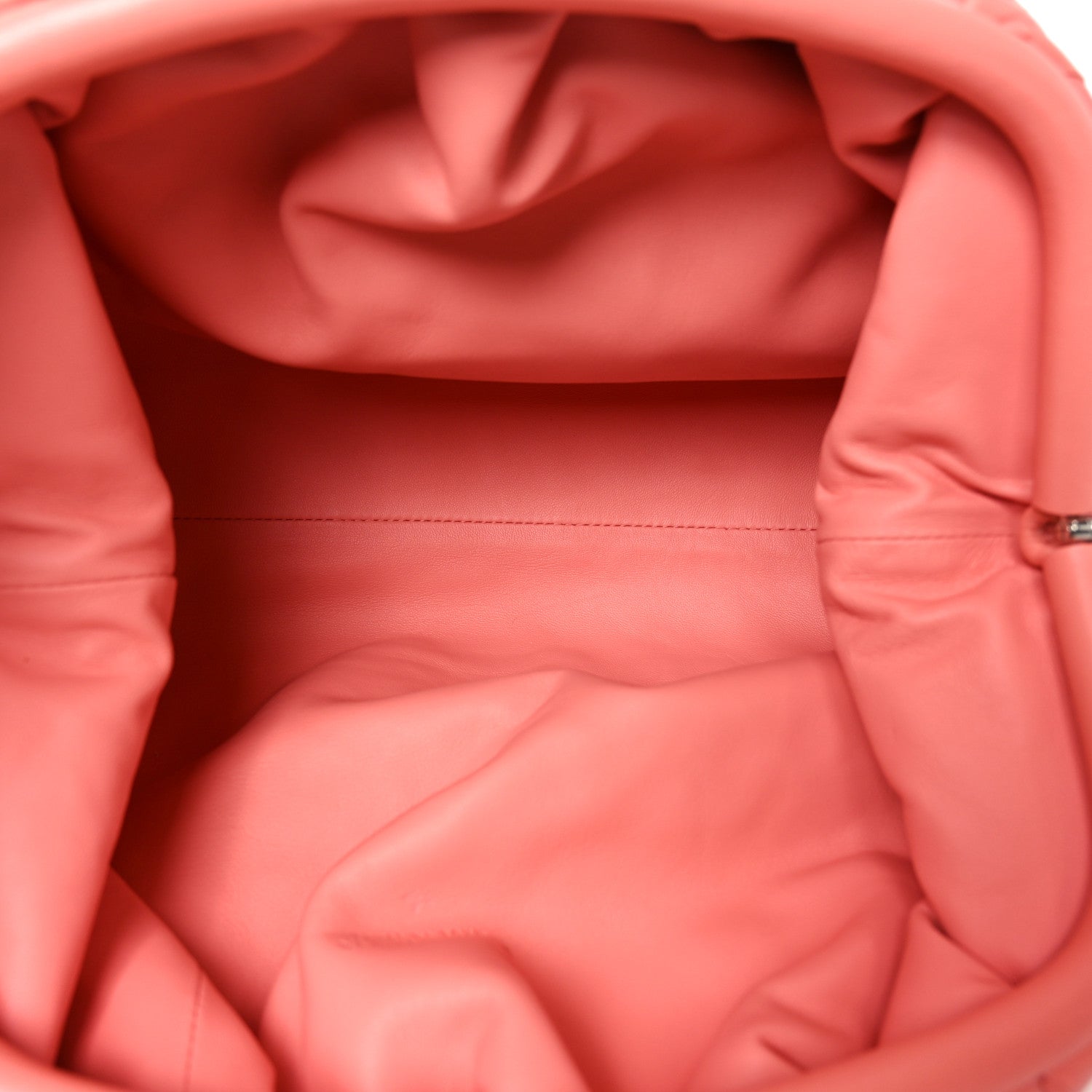 Bottega Veneta Nappa Maxi Intrecciato The Pouch Oversized Clutch Peach 10 of 20