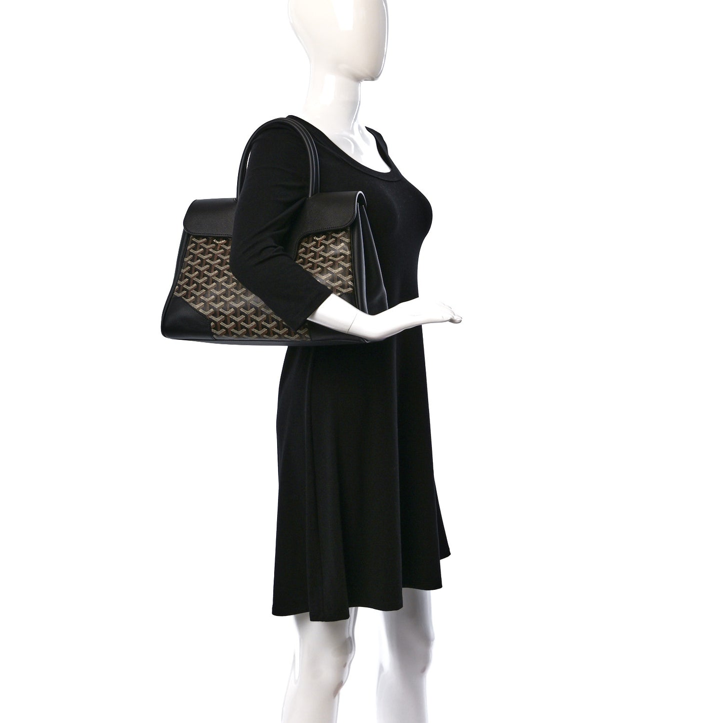 Goyardine Saigon Tote Black