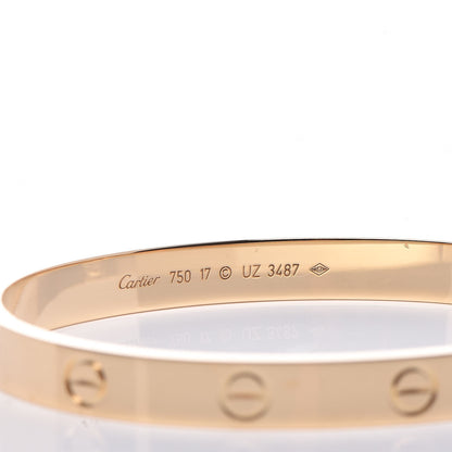 Cartier 18K Yellow Gold LOVE Bracelet 17 4 of 6