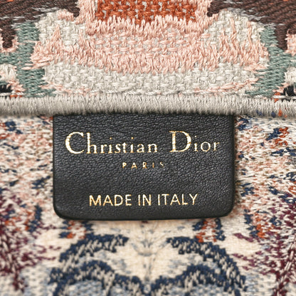 Christian Dior Canvas Embroidered Large Kaleidioroscopic Book Tote Multicolor 6 of 12