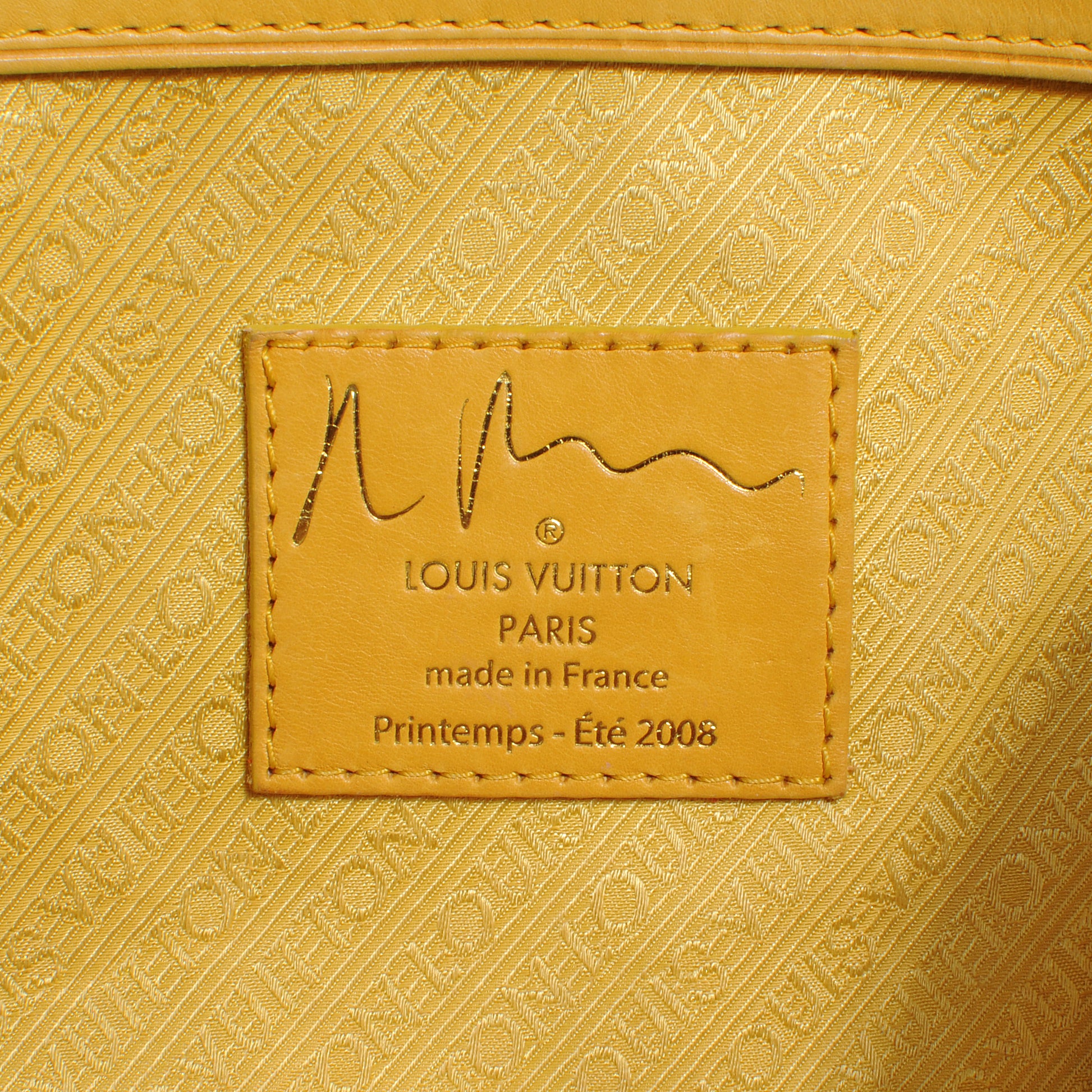Louis Vuitton Monogram Pulp Defile Weekender PM Yellow 5 of 7