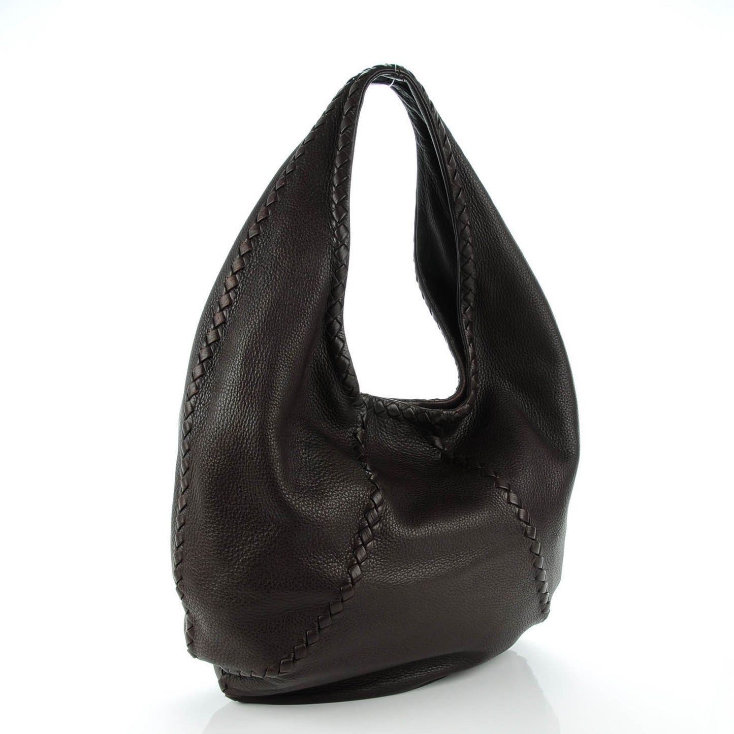 Cervo Deerskin Large Hobo Ebano