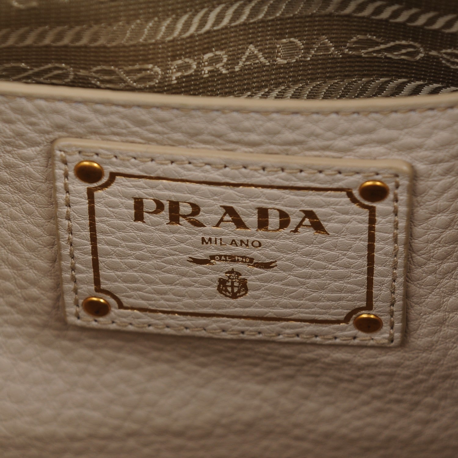 Prada Vitello Daino Shopping Tote Talco 6 of 10