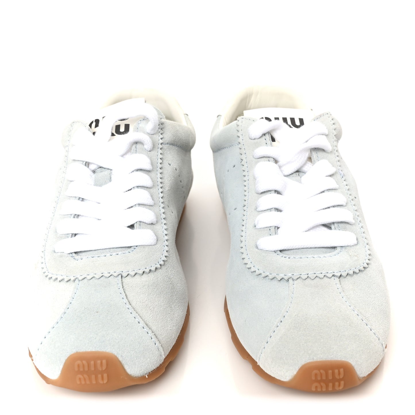 Scamosciato Womens Plume Sneakers 38.5 Light Blue