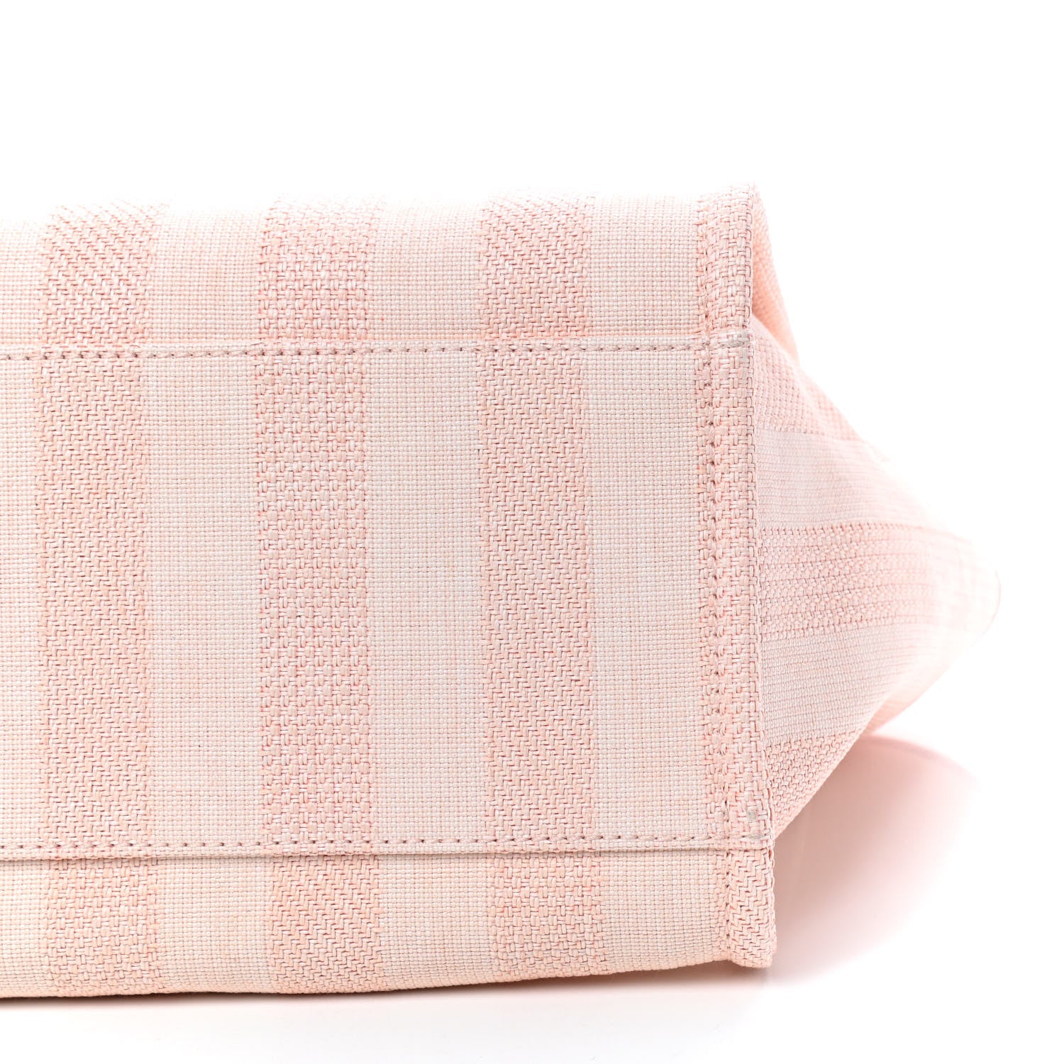 Chanel Mixed Fibers Calfskin Striped Medium Deauville Tote Light Pink 7 of 9