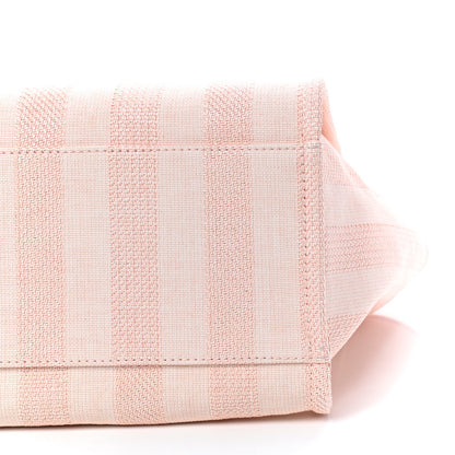 Chanel Mixed Fibers Calfskin Striped Medium Deauville Tote Light Pink 7 of 9