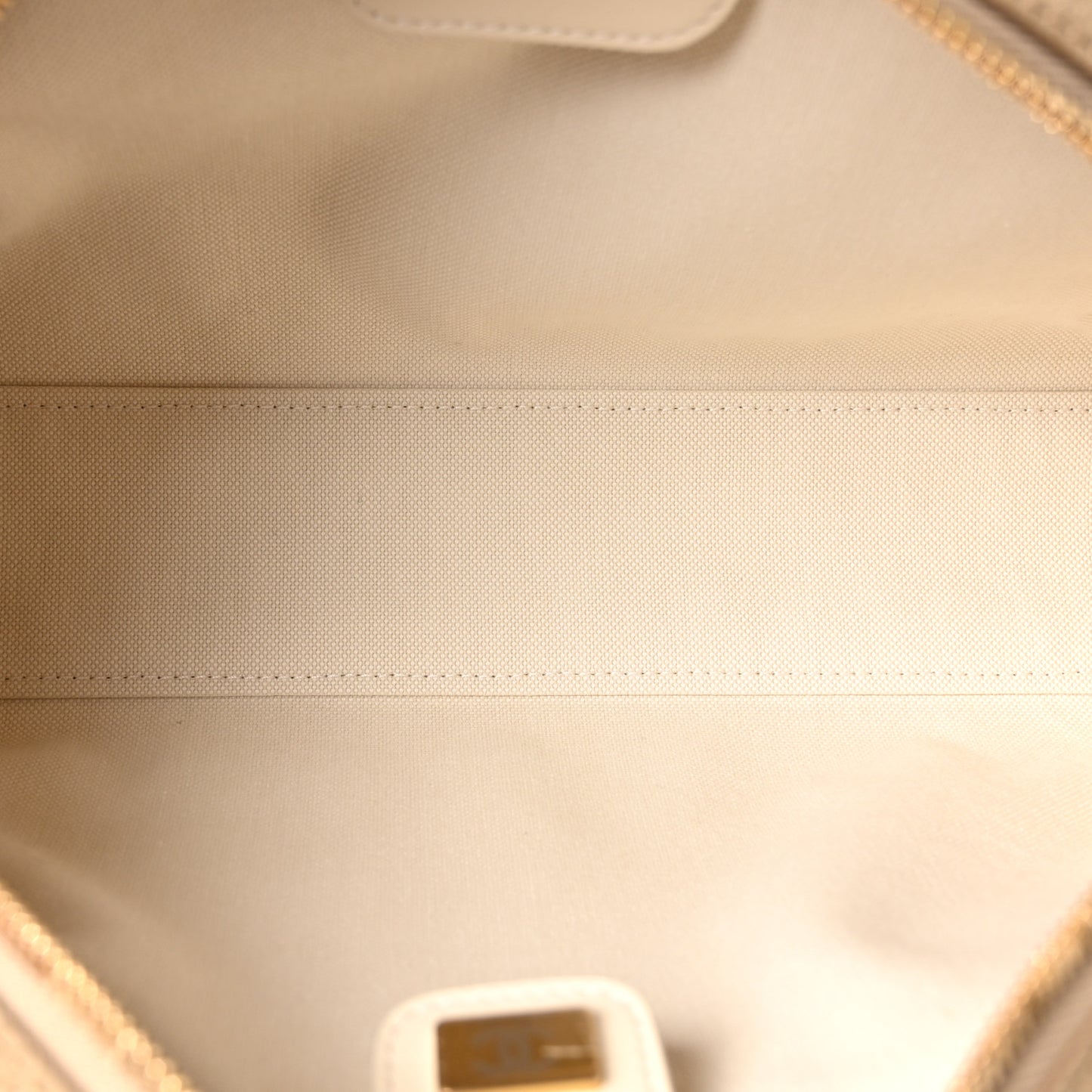 Suede Calfskin Large Perfect Bowling Bag Dark Beige