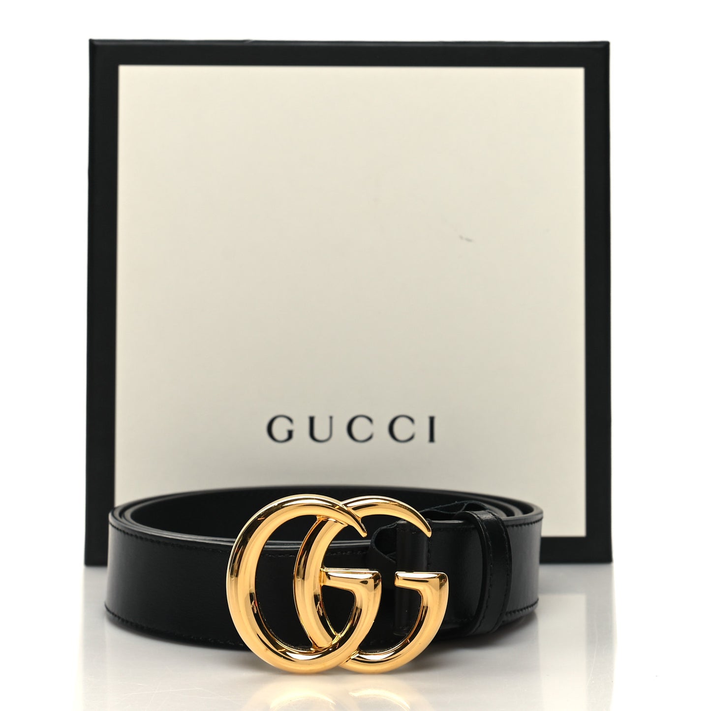 Plutone Calfskin Double G 30mm Belt 85 34 Black