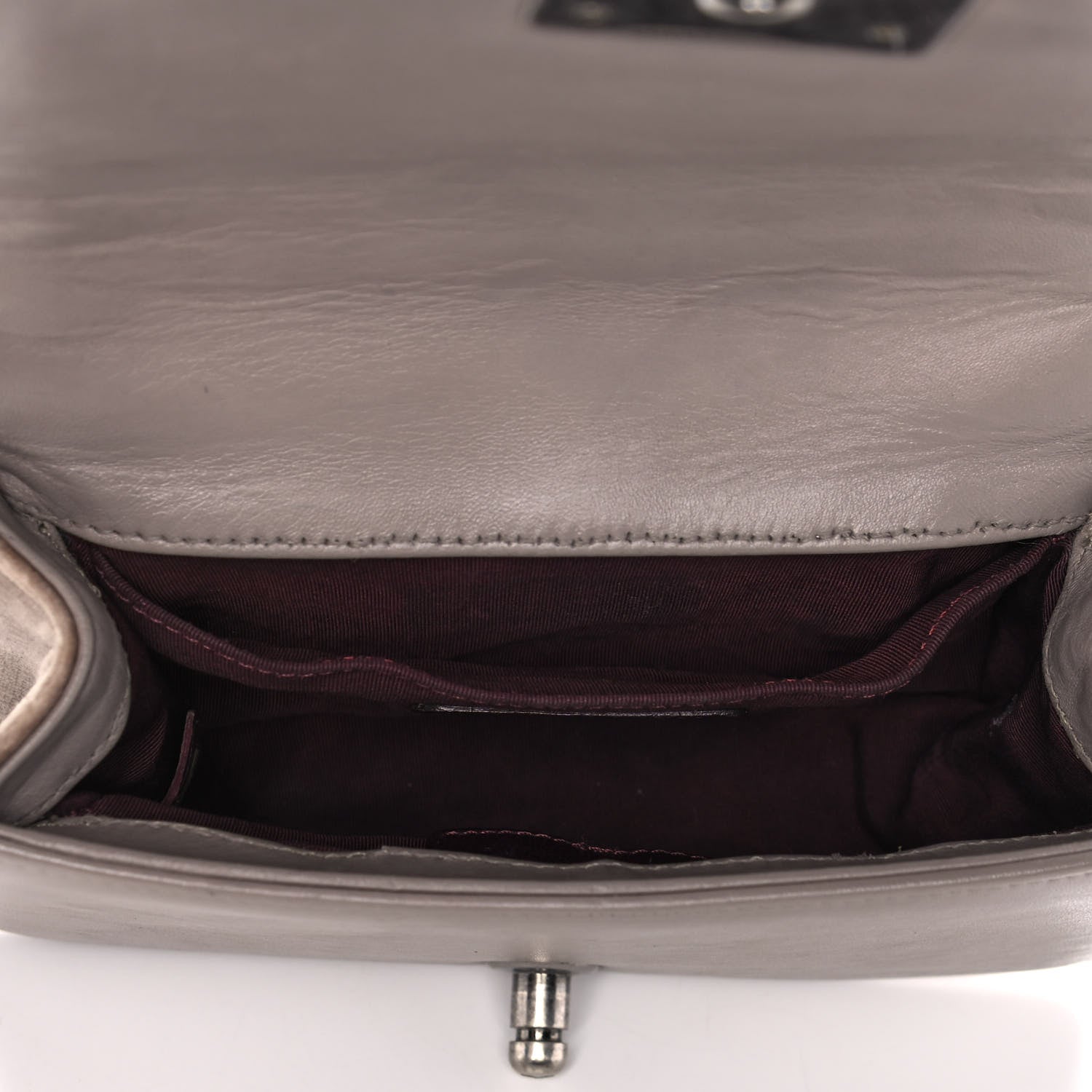 Chanel Velvet Quilted Small Boy Flap Grey 4 of 18