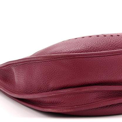 Hermes Taurillon Clemence EVELYNE III PM Rouge Grenat 9 of 11