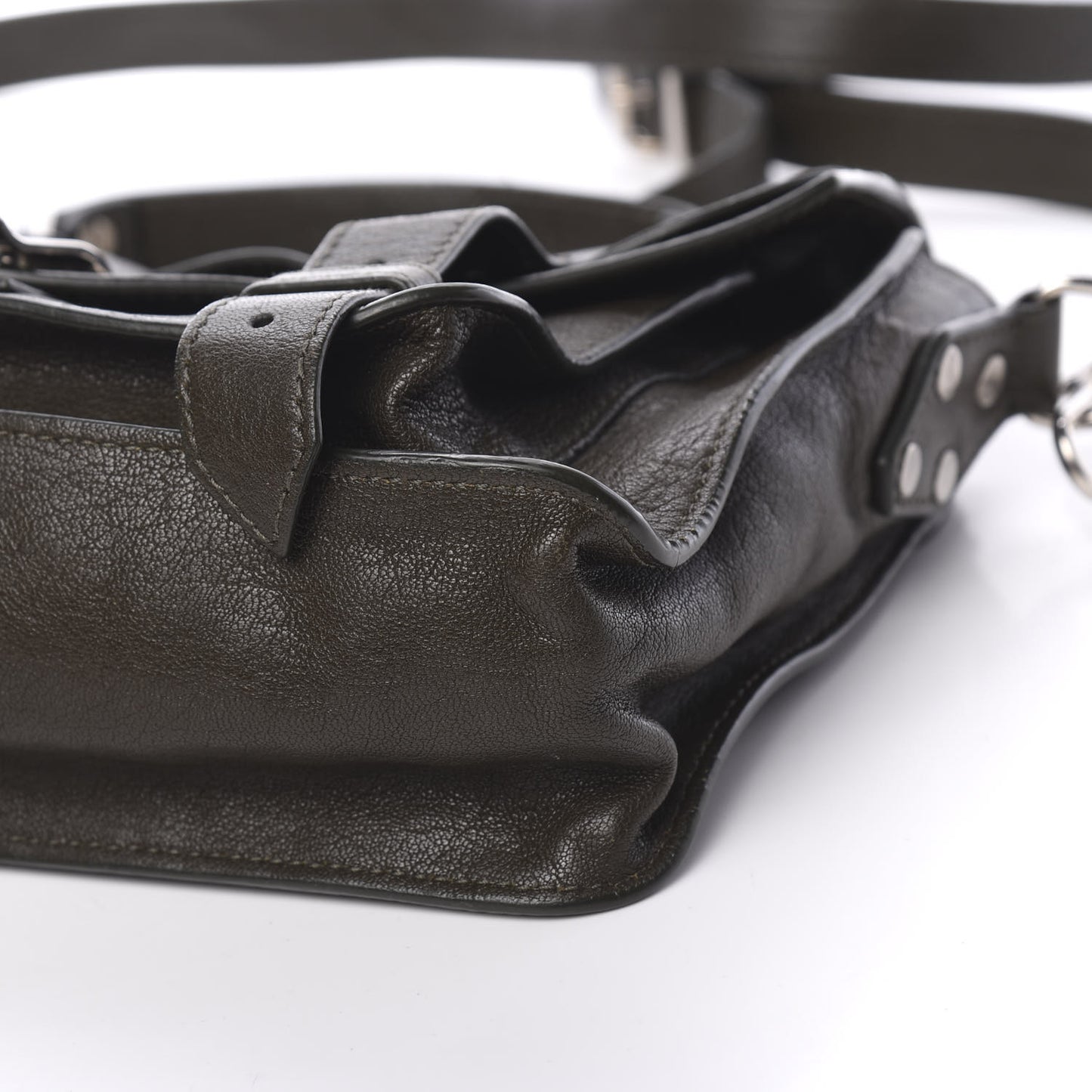 Lambskin Tiny PS1 Satchel Military