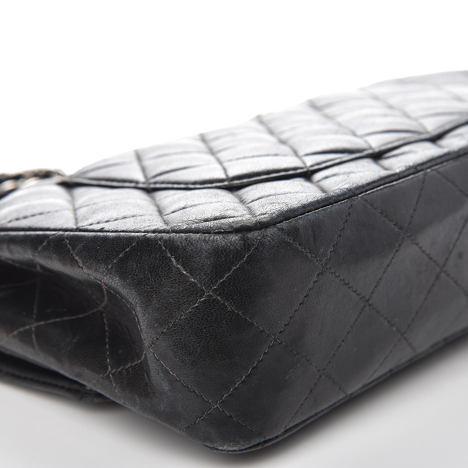 Chanel Lambskin Quilted Medium Double Flap Black 16 of 21