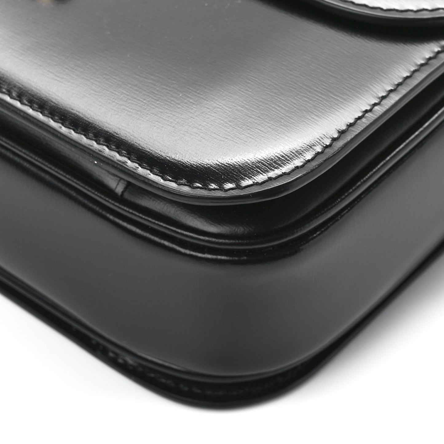 Shiny Calfskin Medium Triomphe Black
