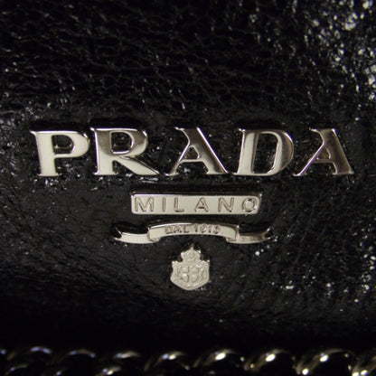 Prada Cervo Lux Chain Shoulder Bag Black 12 of 12