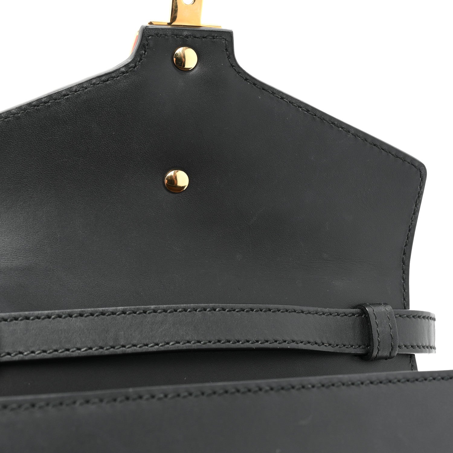 Gucci Calfskin Mini Sylvie Top Handle Bag Black 11 of 14