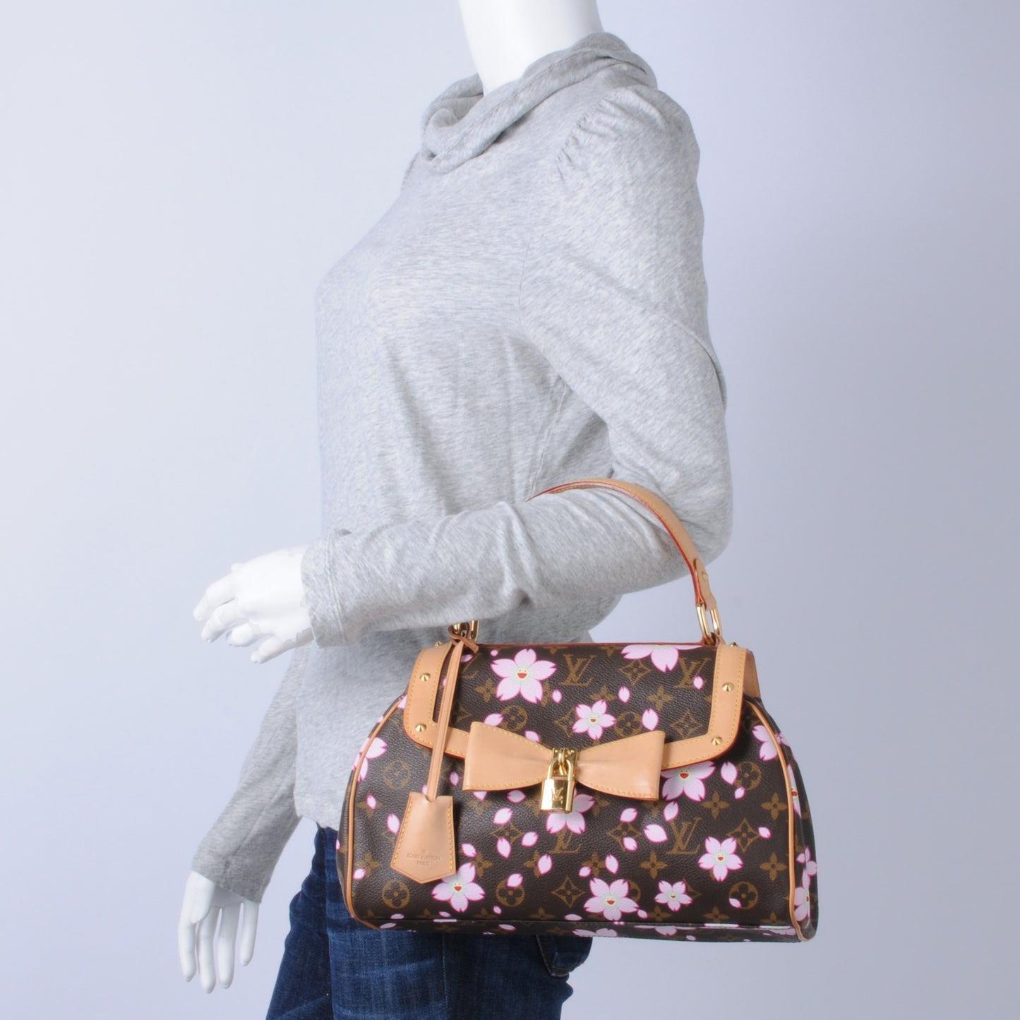 Monogram Cherry Blossom Sac Retro Bag Brown
