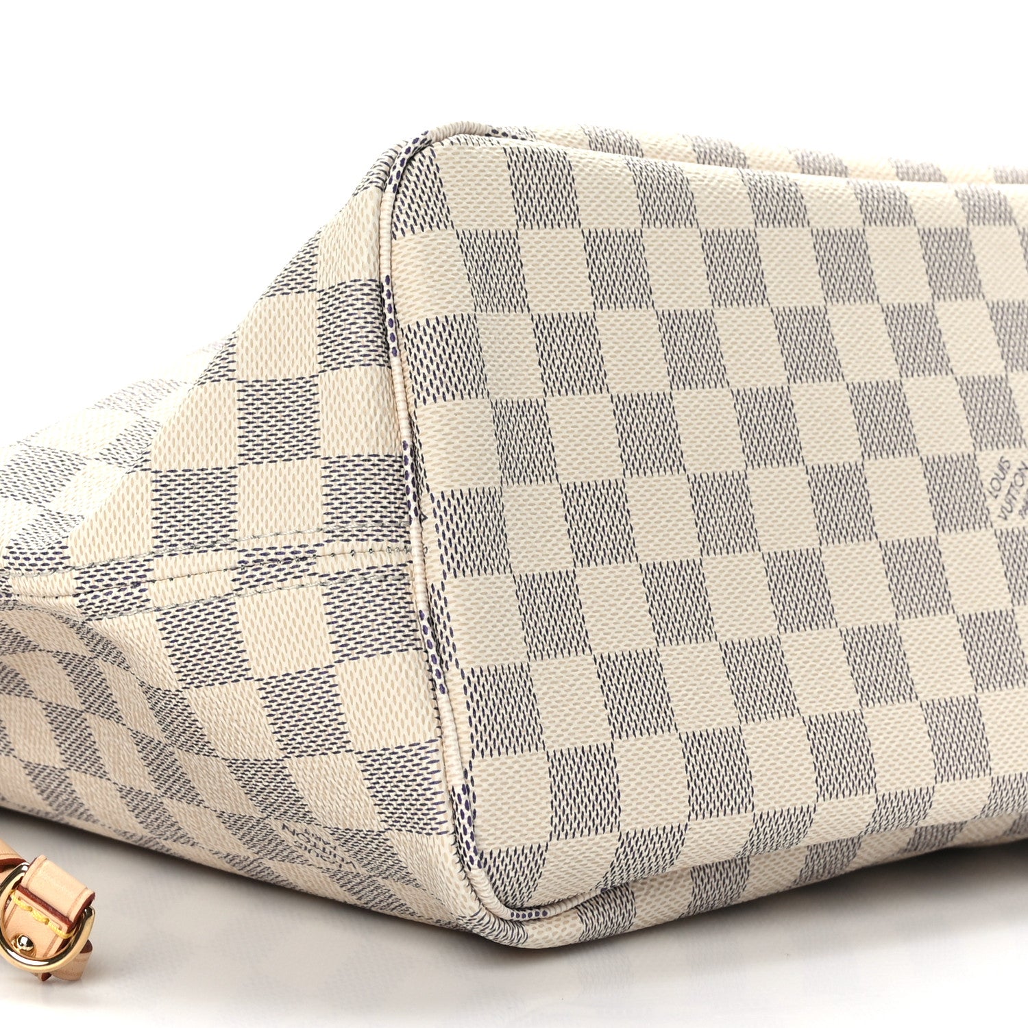 Louis Vuitton Damier Azur Neo Neverfull MM Rose Ballerine 8 of 9
