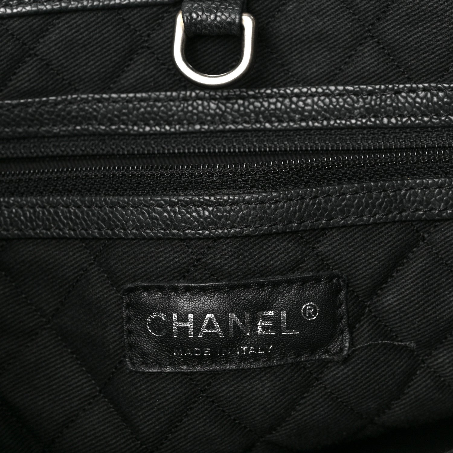 Chanel Caviar CC Shoulder Bag Black 6 of 9