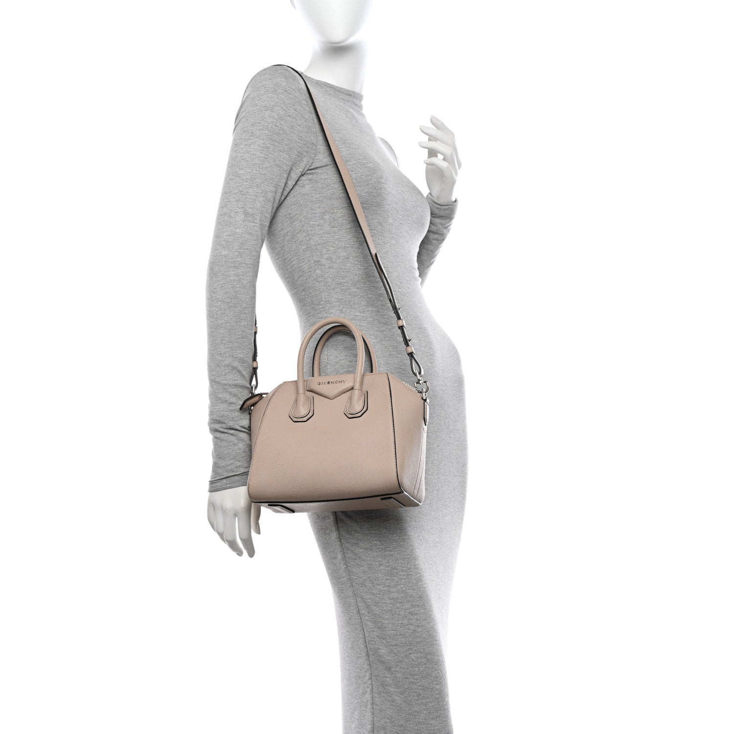 Givenchy Sugar Goatskin Mini Antigona Dune 2 of 17