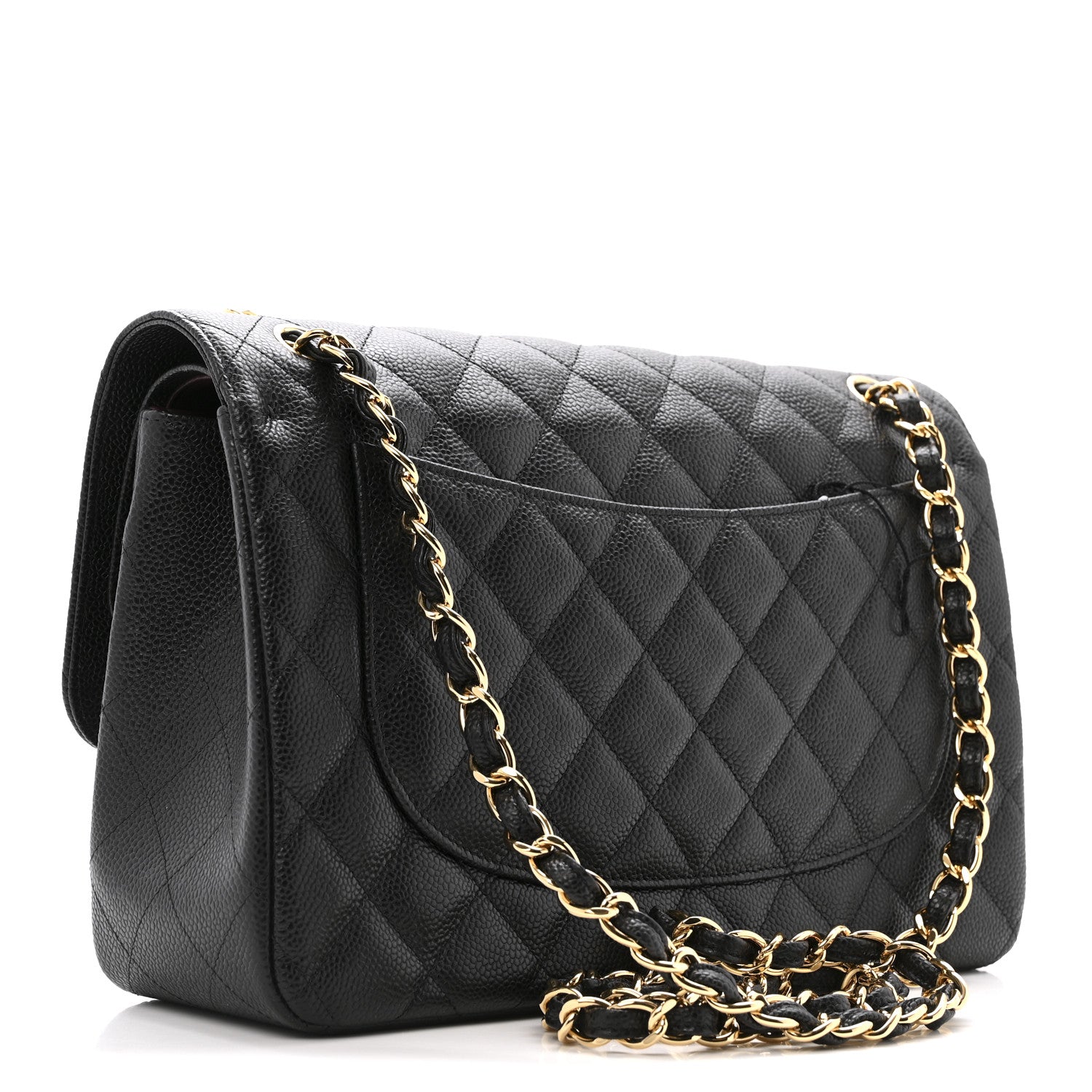 Chanel Caviar Quilted Jumbo Double Flap Black 3 of 11