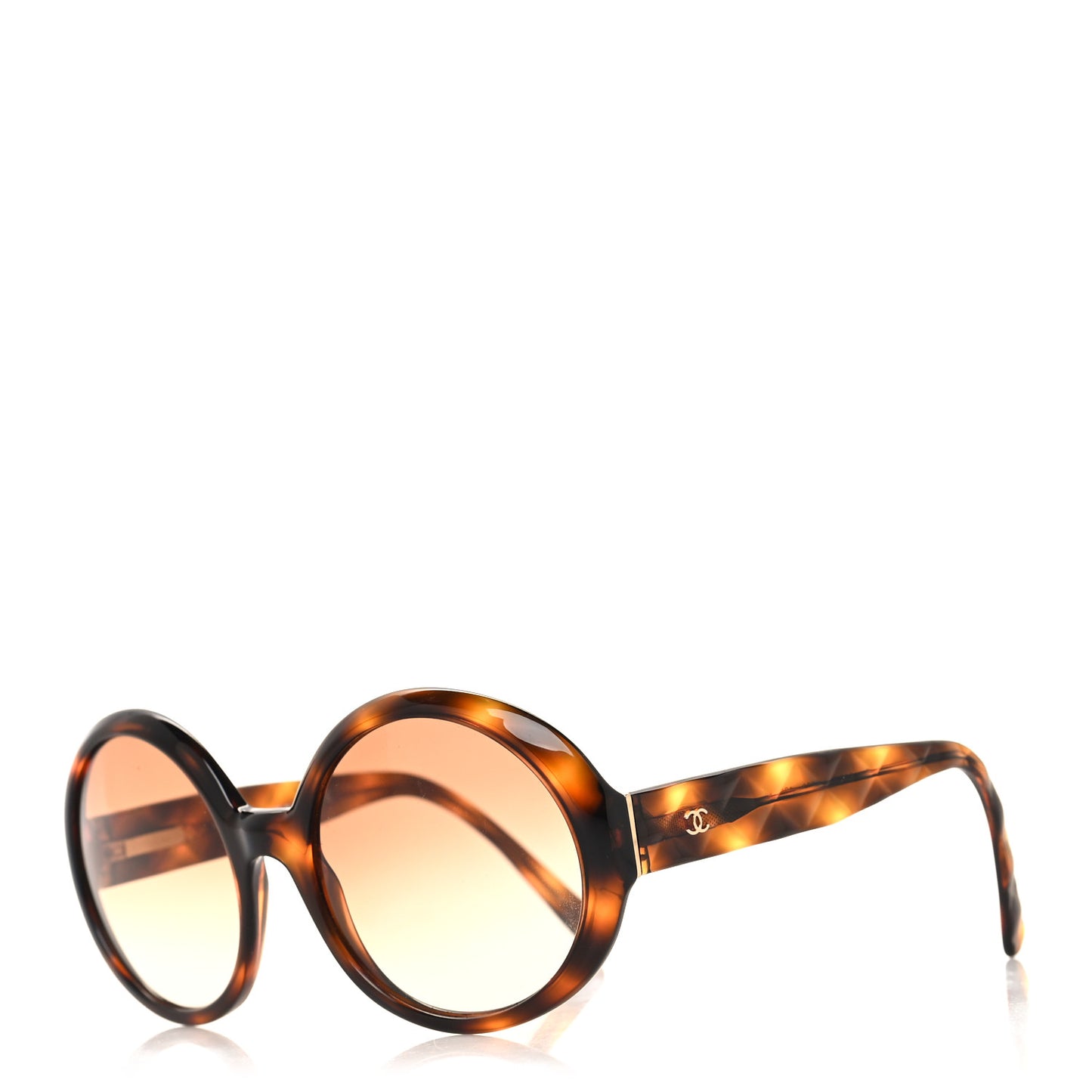 Quilted CC Mod Sunglasses 5120 Tortoise