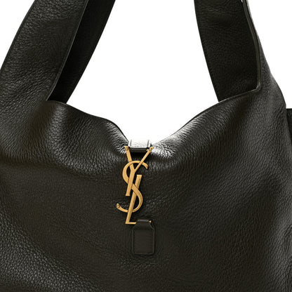 Saint Laurent Grained Deerskin Bea Tote Light Musk 8 of 12