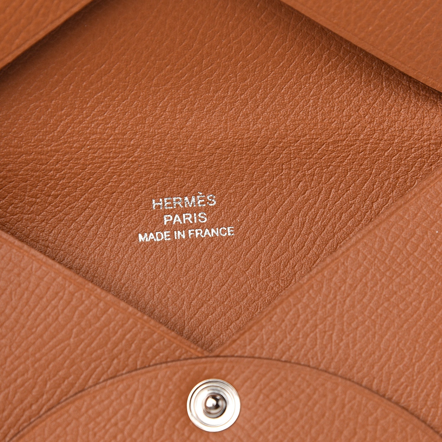 Hermes Epsom Calvi Card Case Gold 5 of 7