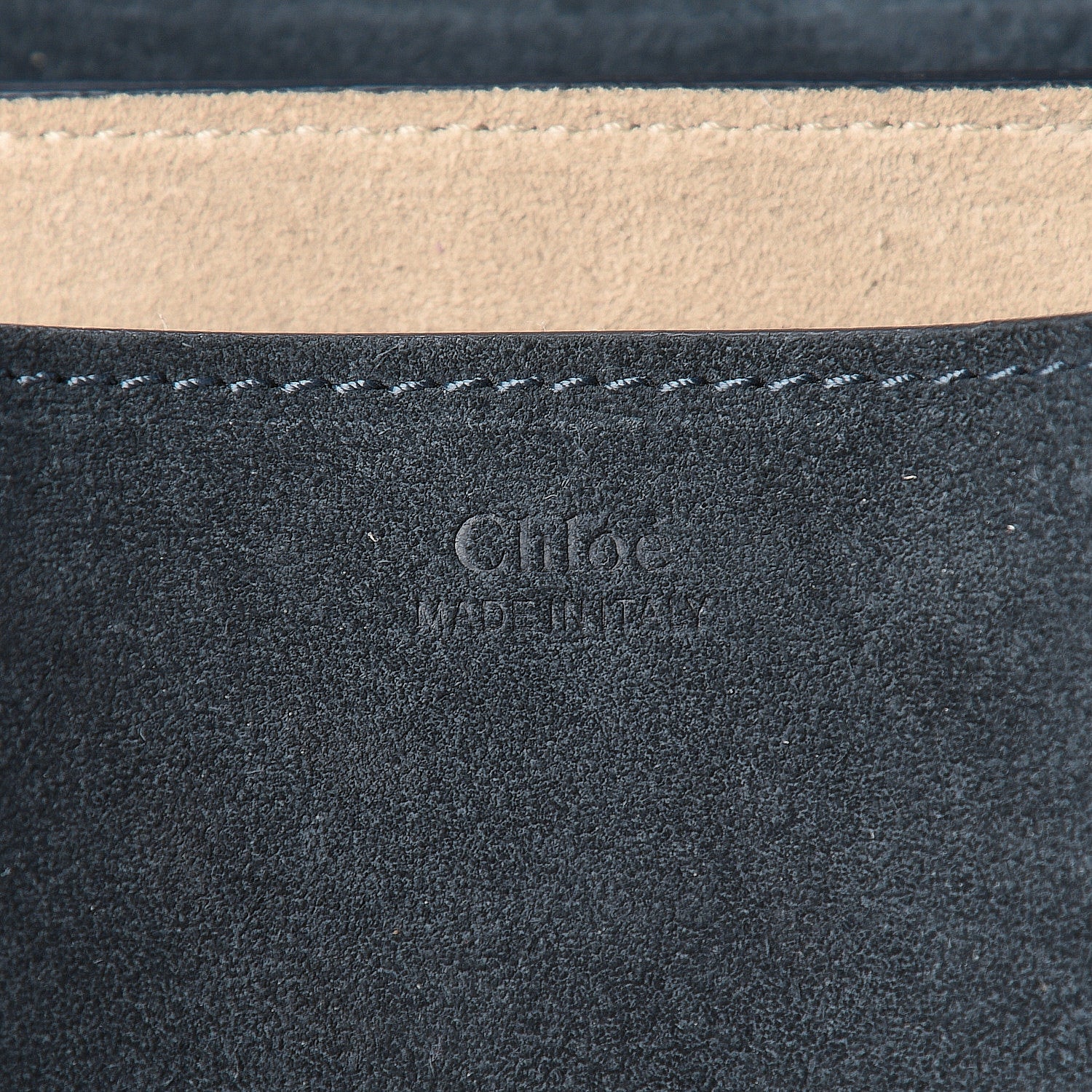 Chloe Suede Smooth Calfskin Mini Drew Shoulder Bag Cloudy Blue 6 of 11