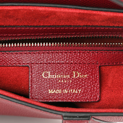 Christian Dior Grained Calfskin Saddle Bag Red 6 of 10
