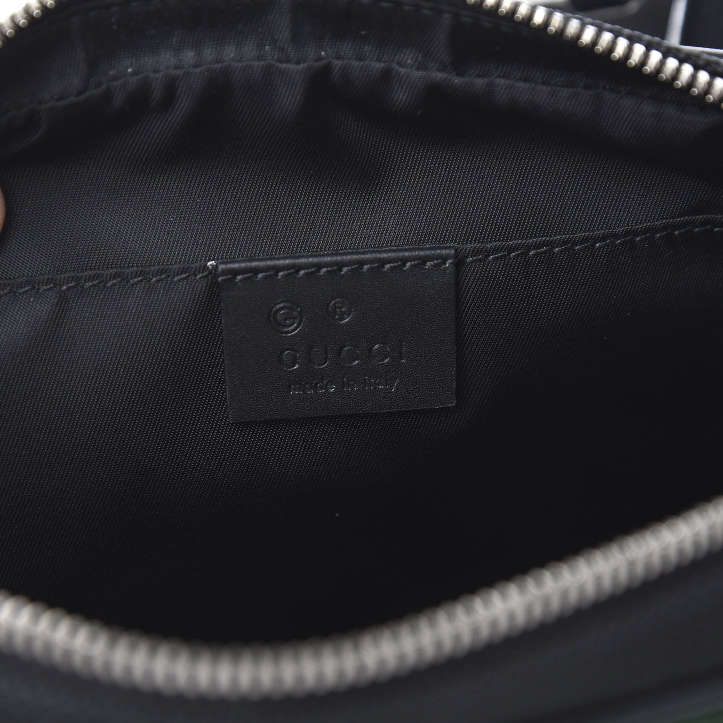 Canvas Web Slim Belt Bag Black