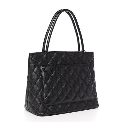 Chanel Caviar Quilted Medallion Tote Black 3 of 10
