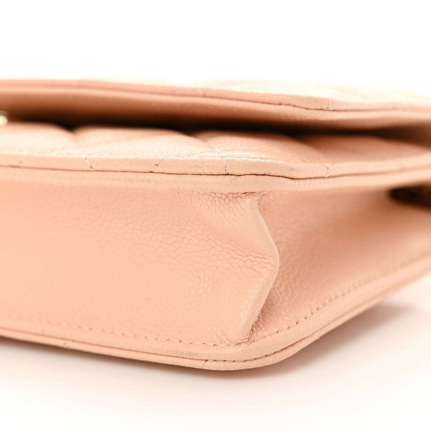 Chanel Caviar Quilted Wallet on Chain WOC Light Pink 11 of 11