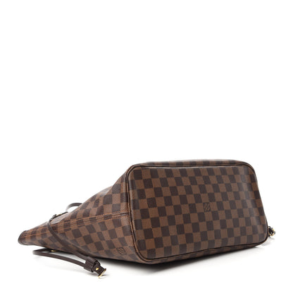 Louis Vuitton Damier Ebene Neo Neverfull MM Rose Ballerine 4 of 11