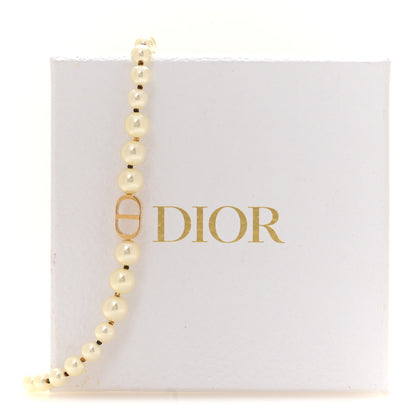 Christian Dior Pearl 30 Montaigne Choker Necklace Gold 6 of 6
