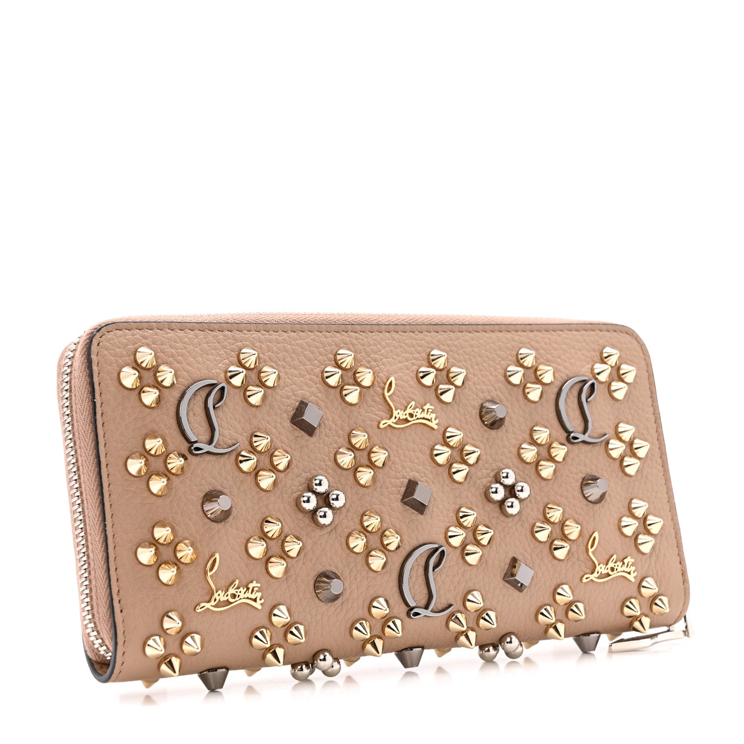 Christian Louboutin Calfskin Loubinthesky Panettone Wallet Roca Multicolor 3 of 11