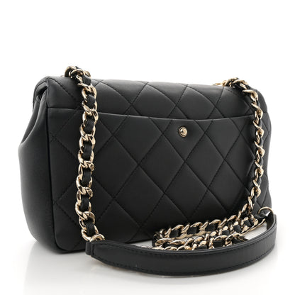Chanel Lambskin Quilted Resin Bi-Color Chain Flap Bag Black 3 of 11