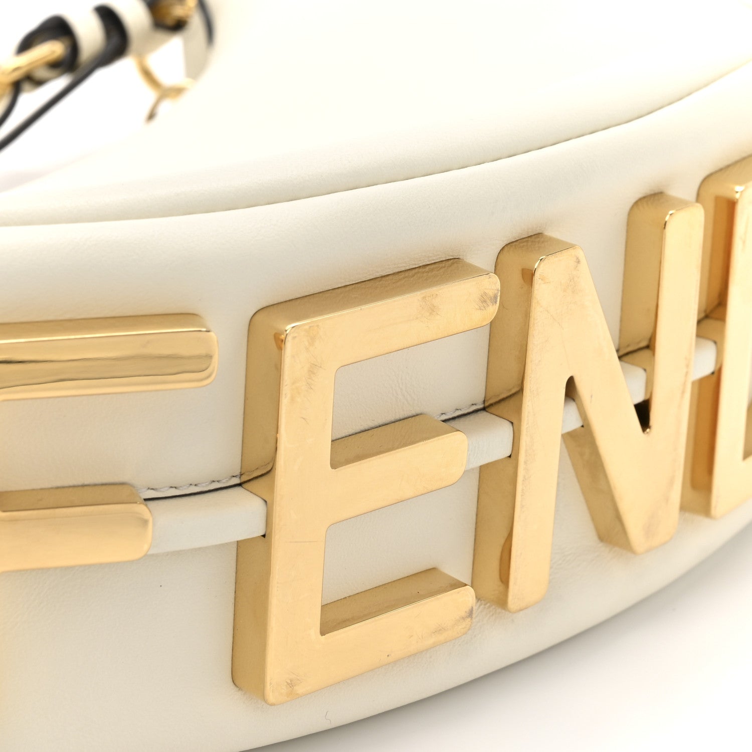 Fendi Vitello Grace Matte Small Fendigraphy Hobo Bag White Ice 11 of 11