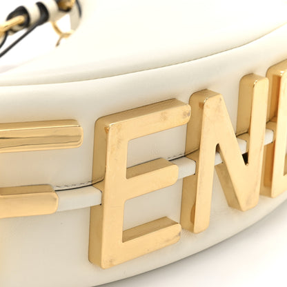 Fendi Vitello Grace Matte Small Fendigraphy Hobo Bag White Ice 11 of 11