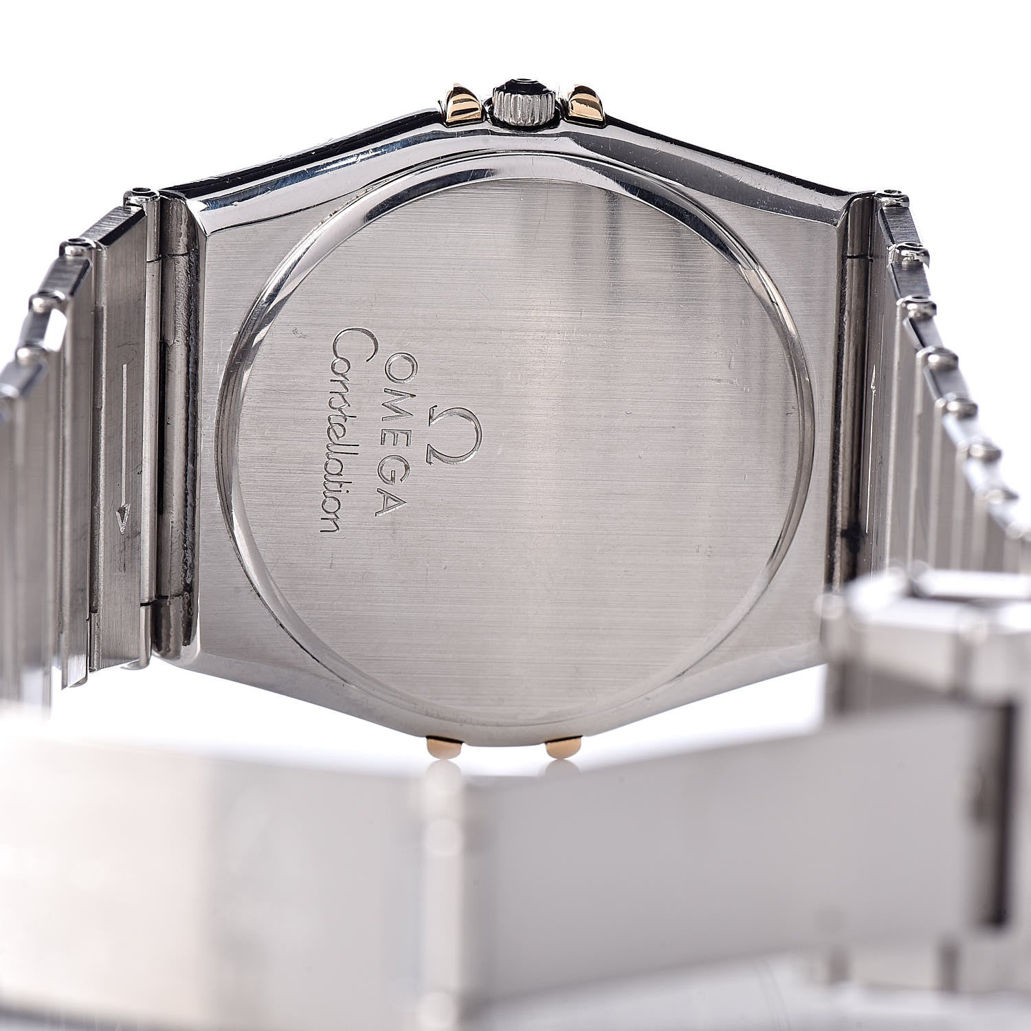 Omega Stainless Steel 18K Yellow Gold 33mm Constellation Day-Date Quartz Watch White 396.1070 6 of 6