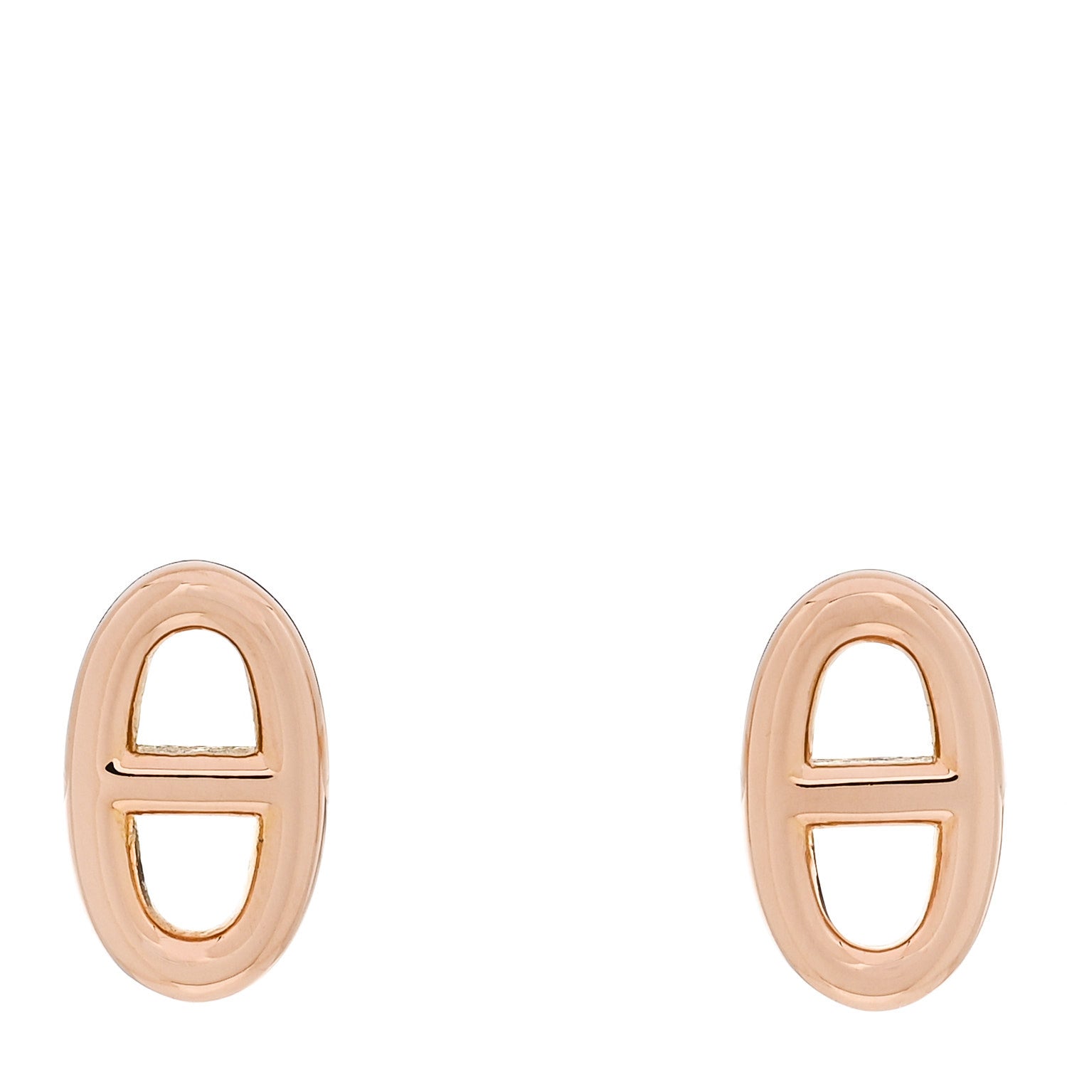 Hermes 18K Rose Gold TPM Farandole Stud Earrings 1 of 5