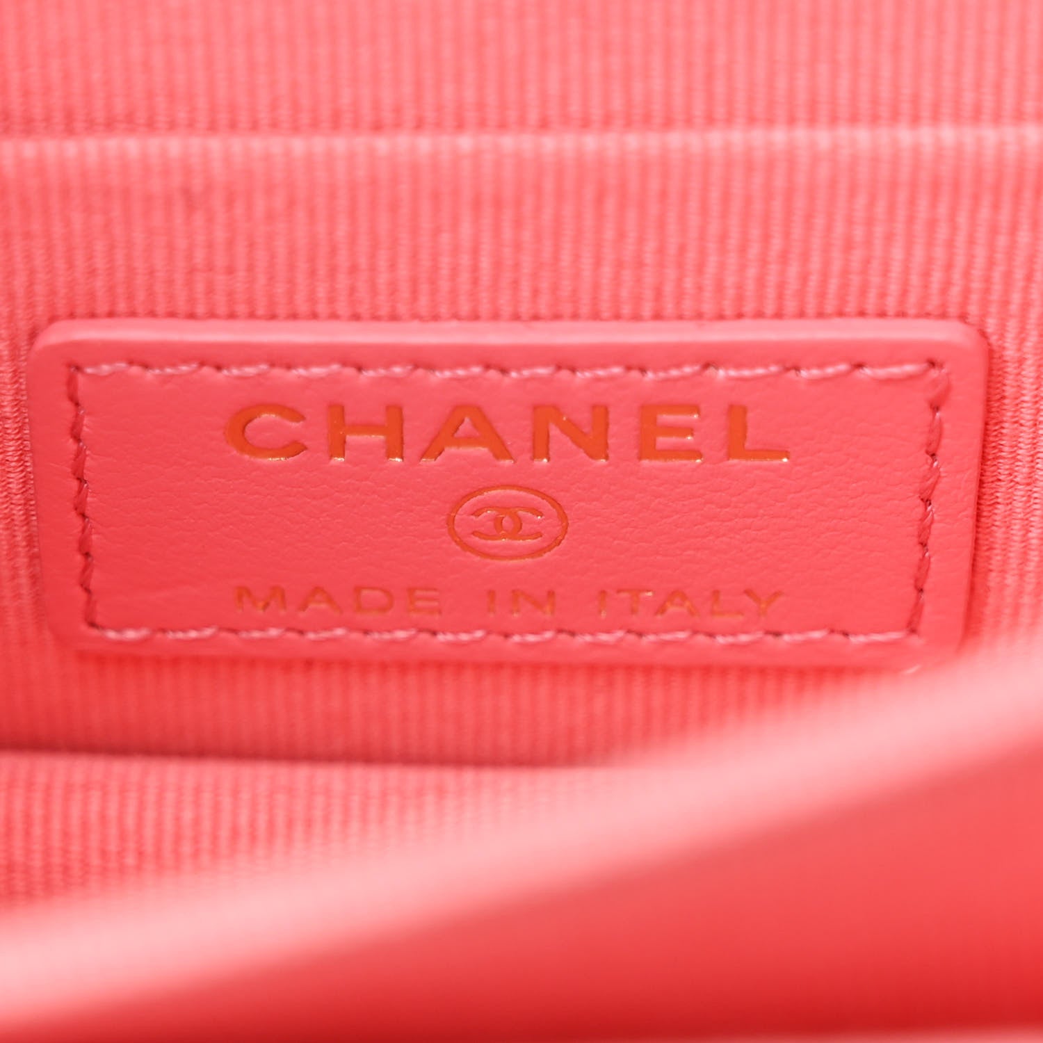 Chanel Lambskin Enamel Quilted Pending CC Clutch With Chain Pink 7 of 13