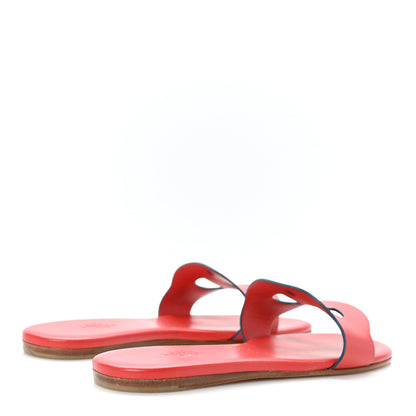 Hermes Calfskin Lisboa Sandals 36 Jasper Rouge 4 of 7