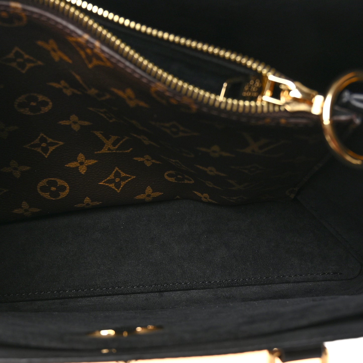 Monogram Flower Tote Black